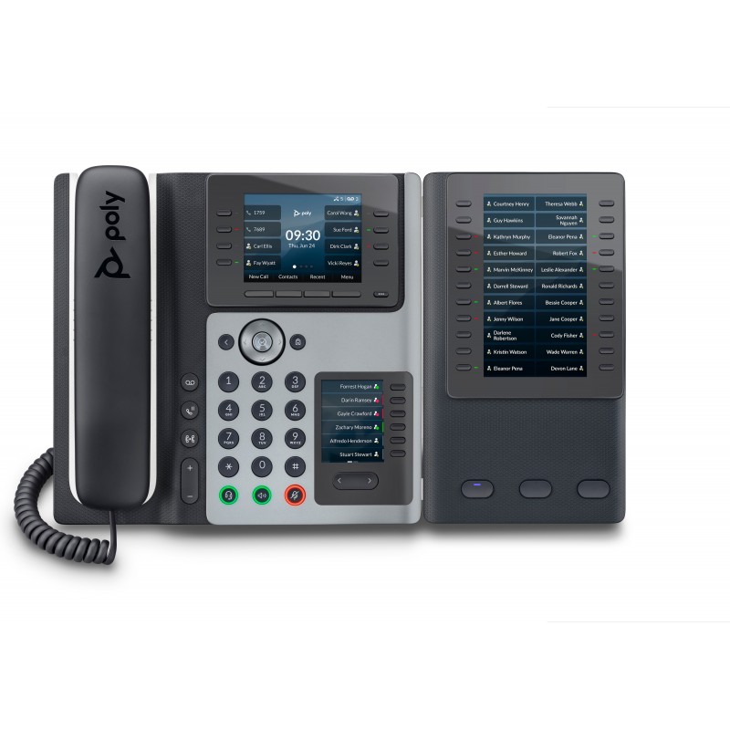 POLY Teléfono IP Edge E450 y habilitado para alimentación a través de Ethernet (PoE) 82M90AA