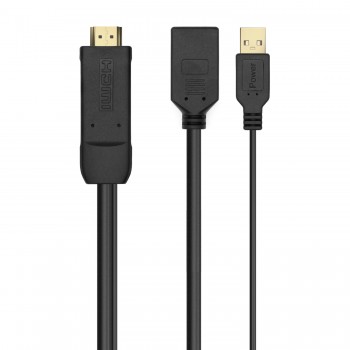 Cable Aisens  HDMI Macho - DisplayPort Hembra - USB Macho  A122-0642