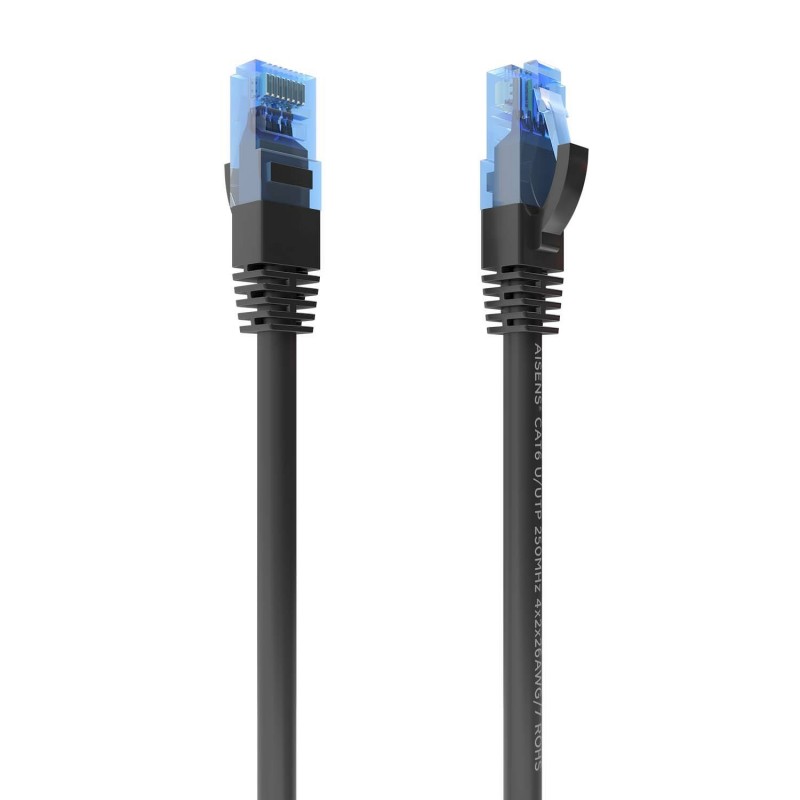 AISENS Cable De Red Latiguillo RJ45 Cat.6 UTP AWG26 CCA, Negro, 5.0 m A135-0848