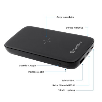 CoolBox COO-PB10KW-BK1 Negro - 10000 mAh