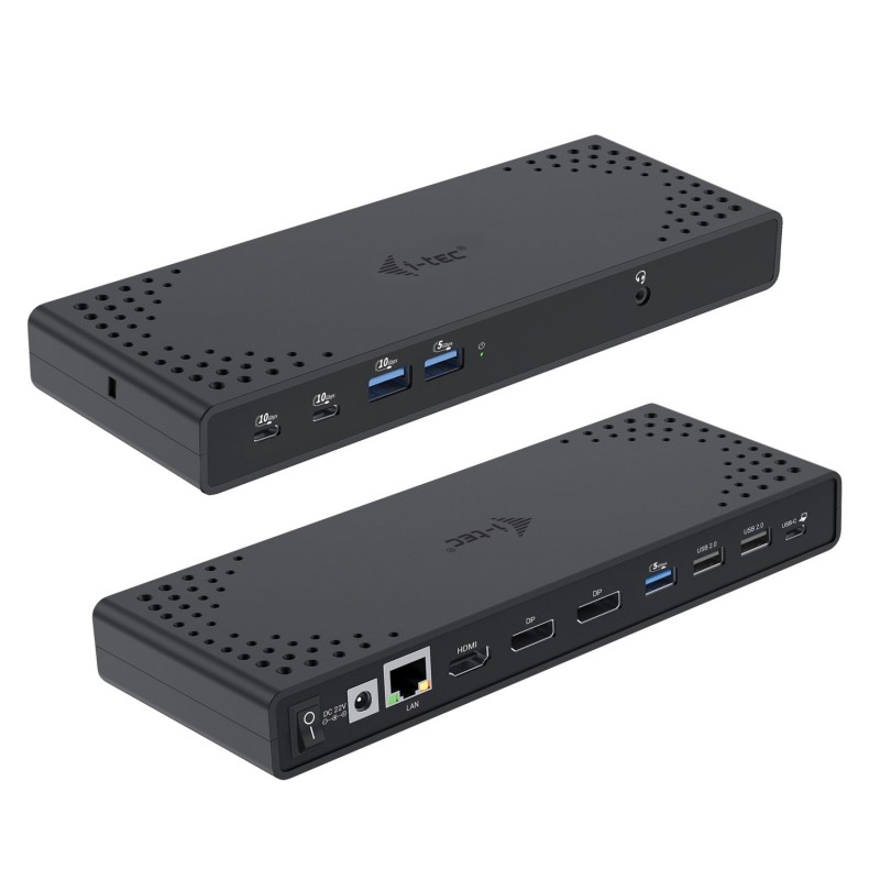 i-tec USB-C Triple Display Docking Station Gen 2   Power Delivery 100W C31TRIPLE4KDOCKPD