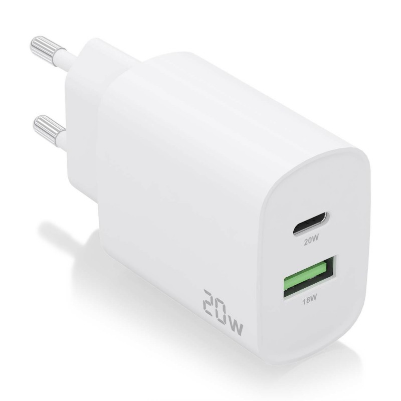 Cargador dAisens   1xUSB-C   1xUSB-A   20W A110-0754