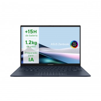 ASUS Zenbook 14 OLED OLED UX3405MA-PP606W Azul - 14" - Intel Core Ultra 7 - 16GB - 512GB SSD - W11 H 90NB11R1-M00ZS0