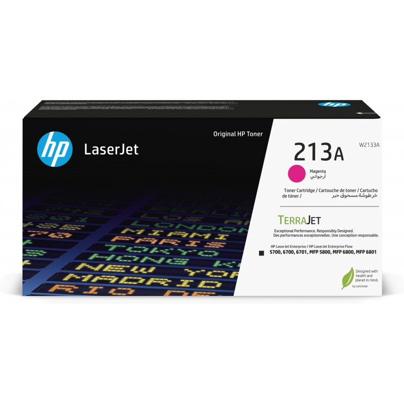 HP Cartucho de tóner Original LaserJet 213A magenta W2133A