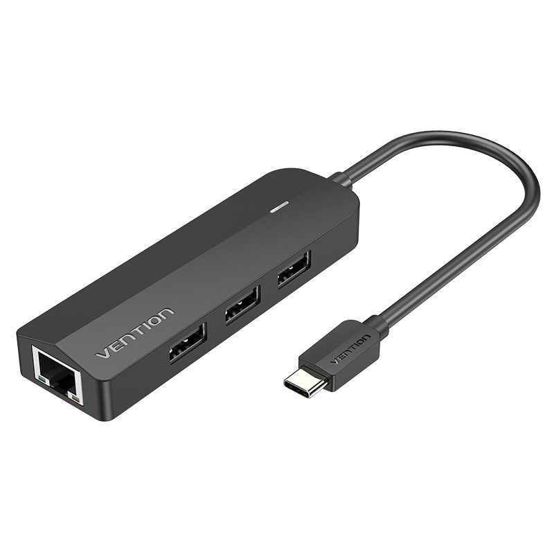 Docking USB Tipo-C  3xUSB 1xRJ45 1x Micro B PD Negro VEN-DOCK TGOBB