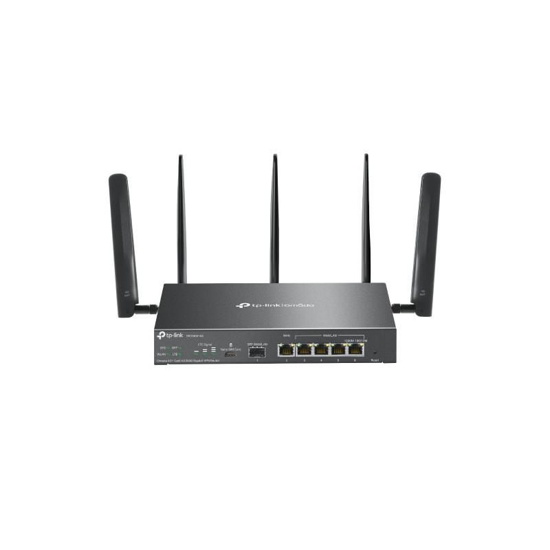 TP-Link Omada ER706W-4G router inalámbrico Gigabit Ethernet Doble banda (2,4 GHz   5 GHz) Negro