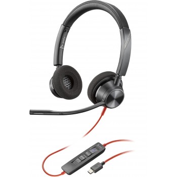 Auriculares Poly Blackwire 3320 USB-C, Mini-phone (3.5mm) 8X220AA