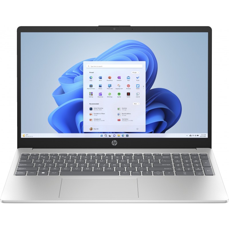 HP 15-fc0086ns Plata - 15.6" - AMD Ryzen 3 - 8GB - 256GB SSD - Windows 11 Home in S mode 839X7EA