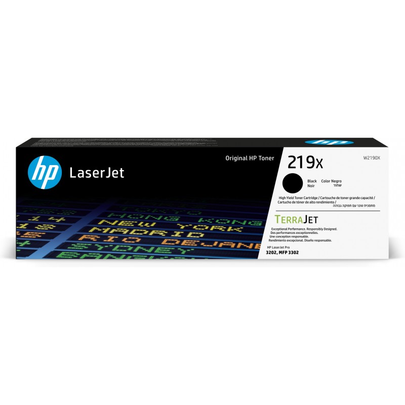 HP Cartucho de Tóner Original LaserJet 219X de alta capacidad negro W2190X