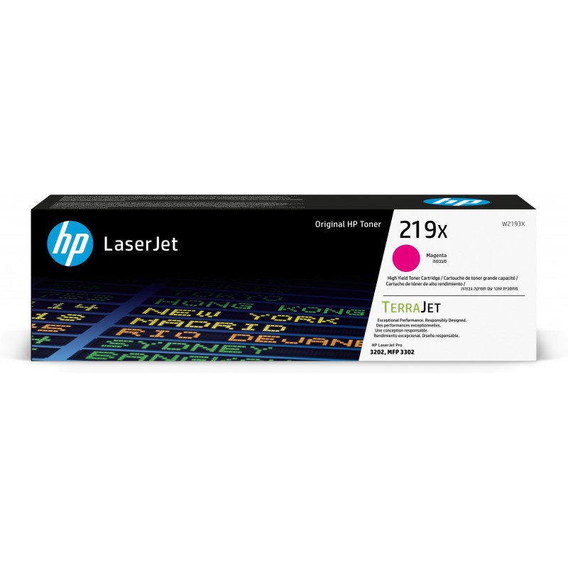 HP Cartucho de Tóner Original LaserJet 219X de alta capacidad magenta W2193X