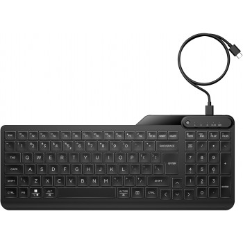 HP 405 Multi-Device Backlit Wired Keyboard 7N7C1AAABE