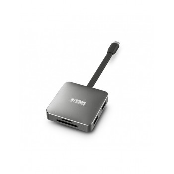 Urban Factory HUBEE LIGHT USB 3.2 Gen 1 (3.1 Gen 1) Type-C Gris TCM05UF