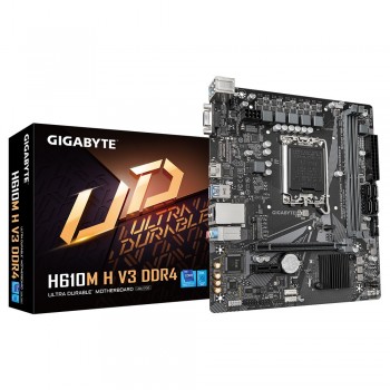 Gigabyte H610M H V3 DDR4 - LGA 1700 - micro ATX - Intel H610 Express H610M H V3 DDR4 1.0