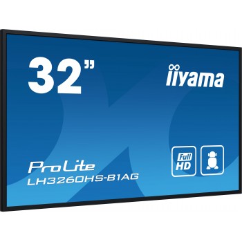 iiyama PROLITE Pizarra de caballete digital 80 cm (31.5") LED Wifi 500 cd   m² Full HD Negro Procesa LH3260HS-B1AG