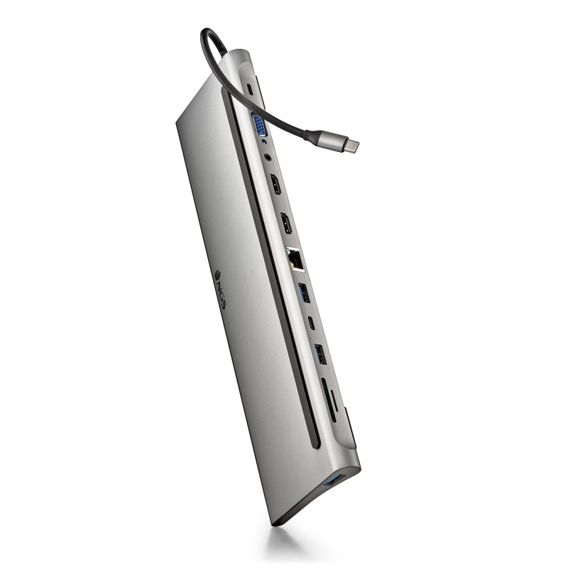 NGS WONDER DOCK 12 Alámbrico USB 3.2 Gen 1 (3.1 Gen 1) Type-C Plata WONDERDOCK12