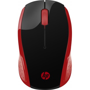 HP Ratón inalámbrico 200 (Rojo imperial) 2HU82AA