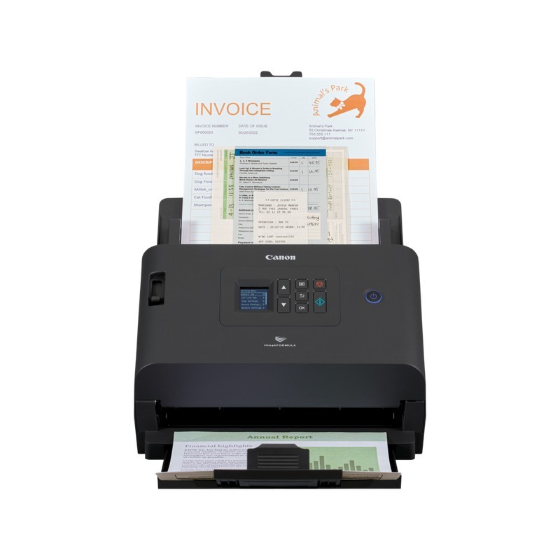Canon imageFORMULA DR-S250N Escáner alimentado con hojas 600 x 600 DPI A4 Negro 6383C003