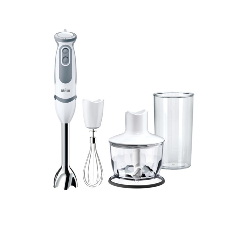 (Reacondicionado) Braun MQ 5235 WH 0,5 L Batidora de vaso 1000 W Gris, Blanco MQ-5235WH