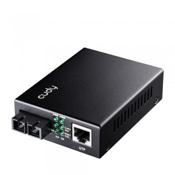 Cudy MC100SA-20 convertidor de medio 100 Mbit s 1310 nm Monomodo Negro