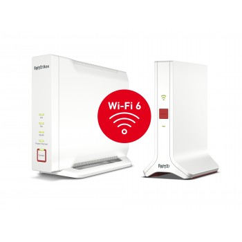 FRITZ! Mesh Set 4060 + 3000 AX INT Tribanda (2,4 GHz 5 GHz 5 GHz) Wi-Fi 6 (802.11ax) Blanco 4x4 20003054