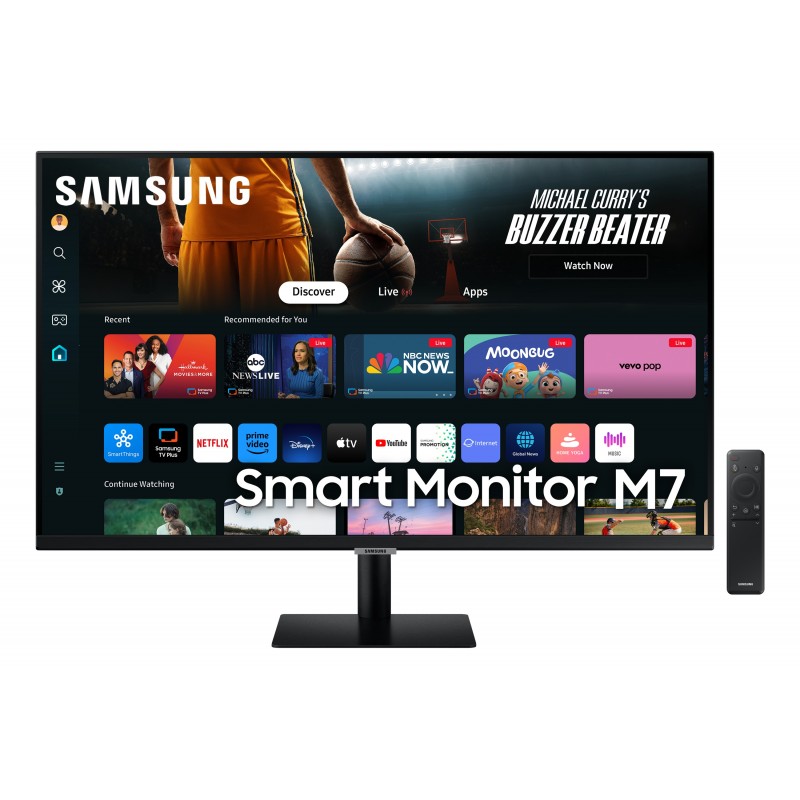 Samsung Smart Monitor M7 M70D - 32" 4K Ultra HD - LED - Negro - 60Hz LS32DM700UUXEN