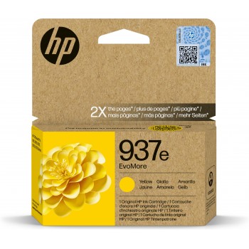 HP Cartucho de Tinta Original EvoMore 937e amarilla Original Amarillo 4S6W8NE