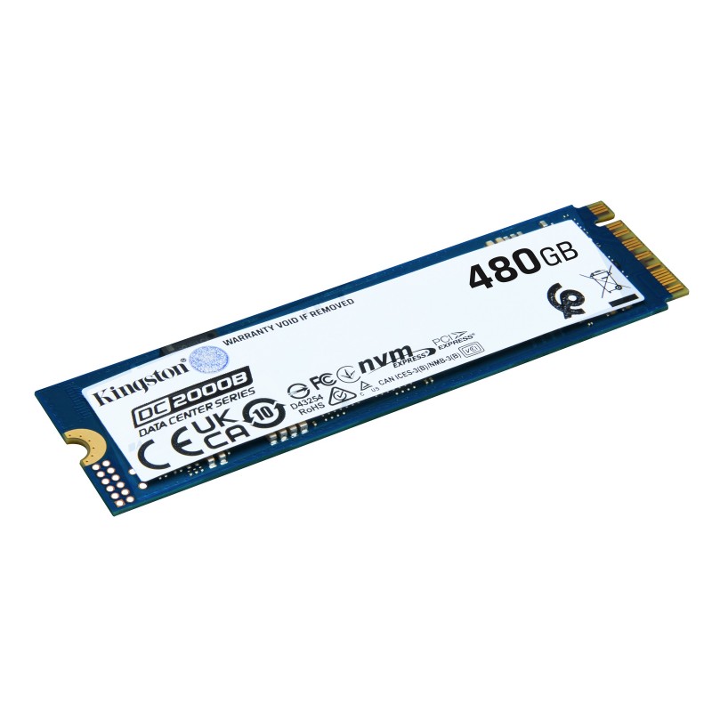 Kingston Technology DC2000B - 480GB M.2 3D TLC PCI Express 4.0 SEDC2000BM8 480G
