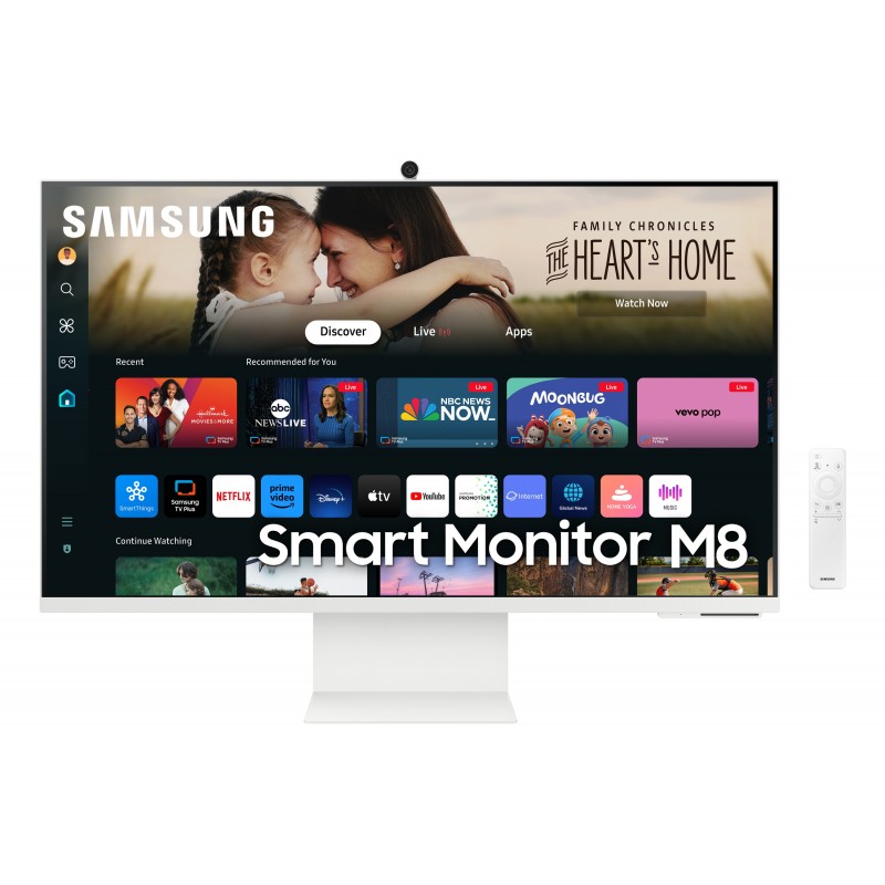 Samsung M80D - 32" 4K Ultra HD - LED - Blanco - 60Hz LS32DM801UUXEN