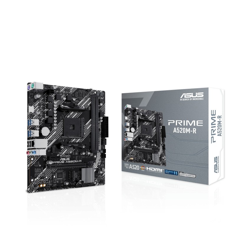 ASUS PRIME A520M-R - Socket AM4 - micro ATX - AMD A520 90MB1H60-M0EAY0