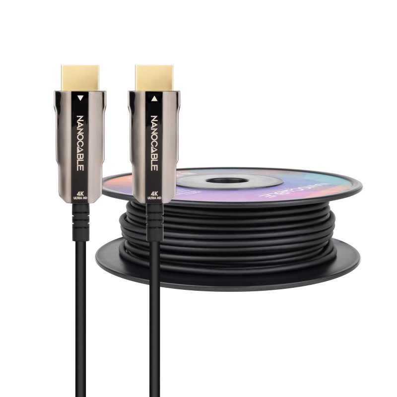 Cable HDMI 2.0 AOC 4K Nanocable 10.15.2030  HDMI Macho - HDMI Macho  30m  Negro