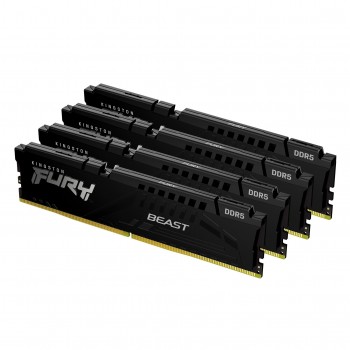 Kingston Technology FURY Beast  128GB - 4 x 32GB DDR5 2800 MHz KF556C40BBK4-128