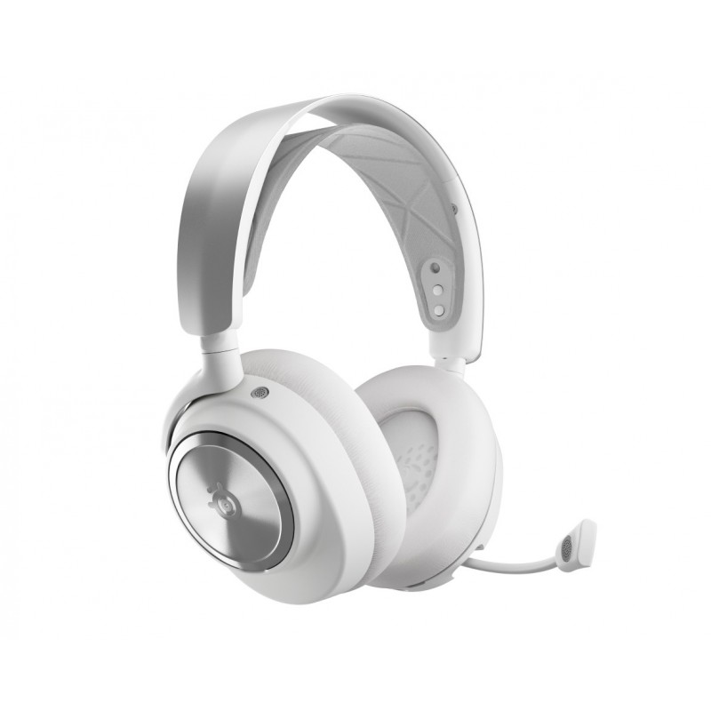 Steelseries Arctis Nova Pro Wireless Plata, Blanco 61526