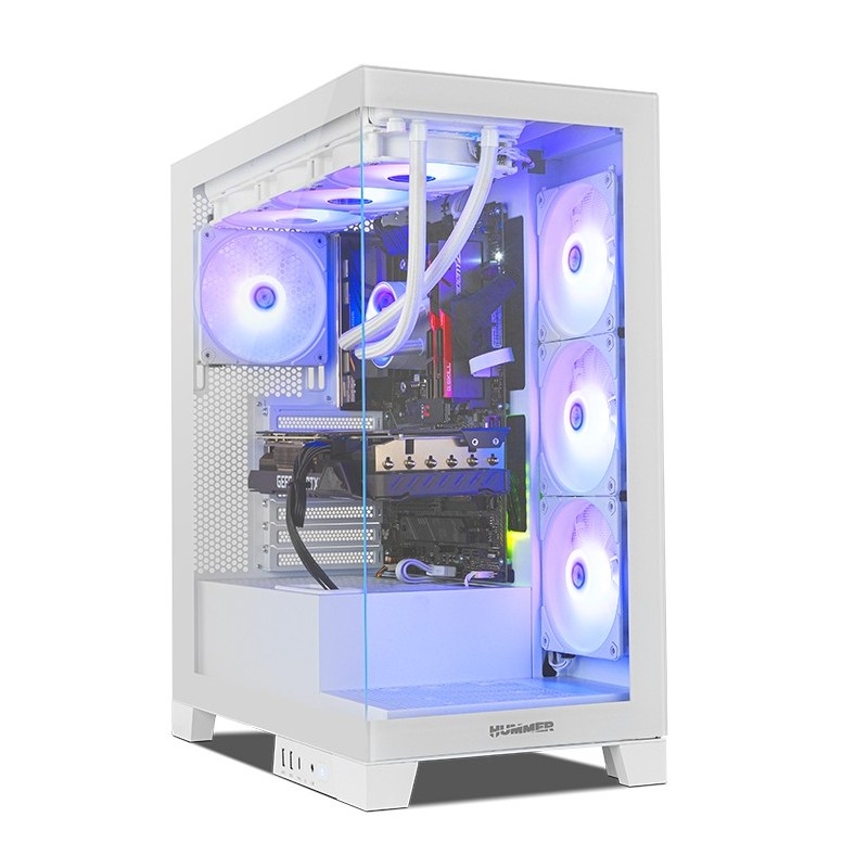 NOX Hummer Glock Midi Tower Blanco NXHUMMERGLOCKWH