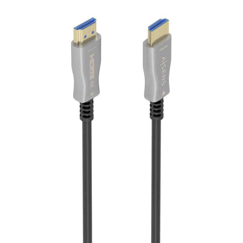 AISENS Cable HDMI V2.0 AOC Premium Alta Velocidad   HEC 4K@60Hz 18Gbps, A M-A M, Negro, 10 m A148-0858
