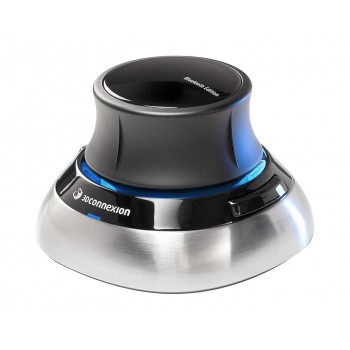 3Dconnexion SpaceMouse Negro, Azul, Plata 3DX-700115