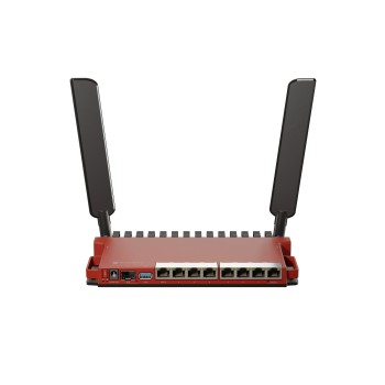 Mikrotik L009UiGS-2HaxD-IN - Banda única (2,4 GHz) - Gigabit Ethernet - Rojo