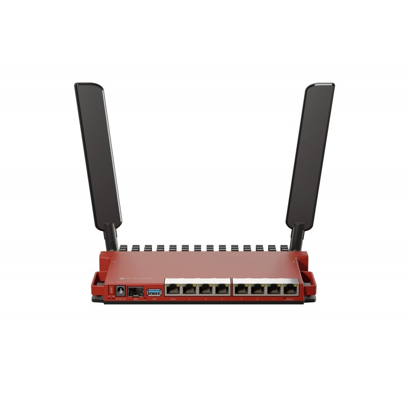 Mikrotik L009UiGS-2HaxD-IN - Banda única (2,4 GHz) - Gigabit Ethernet - Rojo