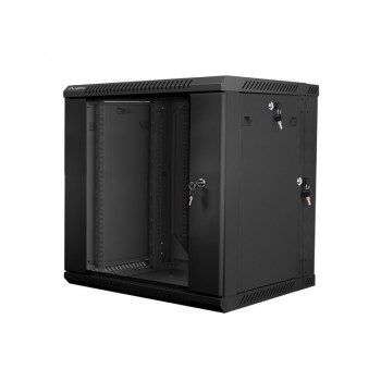 Lanberg WF02-6612-10B armario rack 12U Bastidor de pared Negro