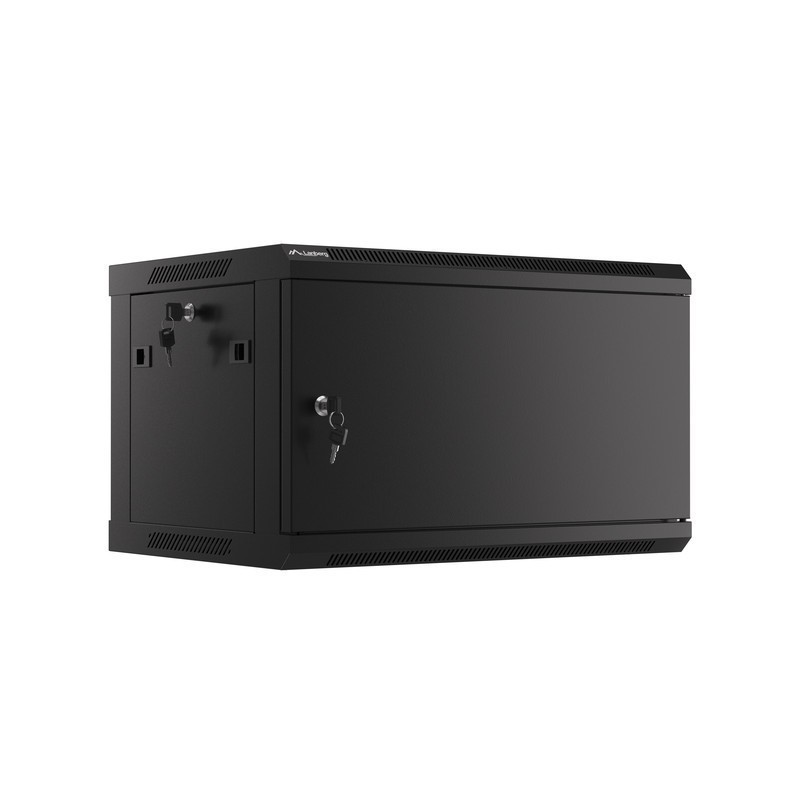 Lanberg WF01-6406-00B armario rack 6U Bastidor de pared Negro
