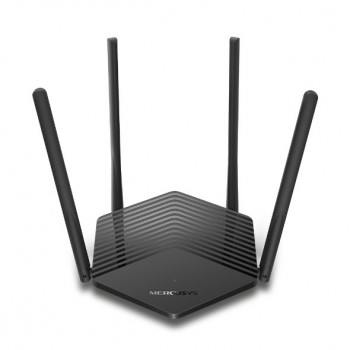 Mercusys MR60X - Doble banda (2,4 GHz   5 GHz) - Gigabit Ethernet - Negro