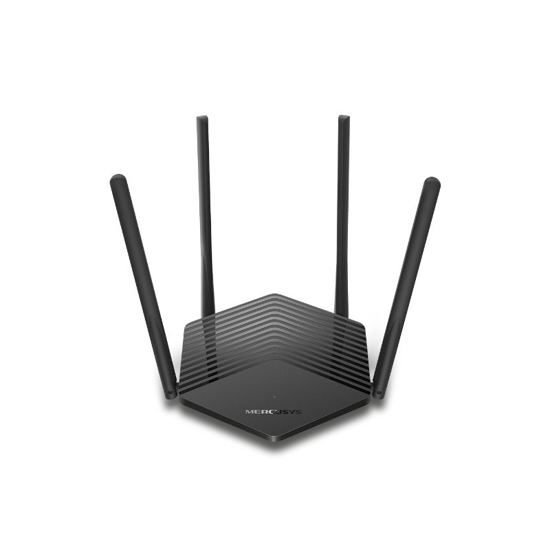 Mercusys MR60X - Doble banda (2,4 GHz   5 GHz) - Gigabit Ethernet - Negro