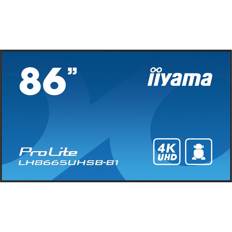 iiyama LH8665UHSB-B1 - 86" -  4K Ultra HD - Negro