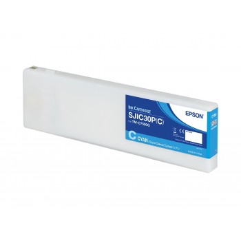 Epson SJIC30P(C)  Ink cartridge for ColorWorks C7500G (Cyan) C33S020640