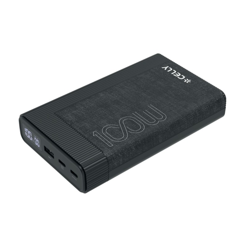 Celly Power Bank PD 100W 20000 mAh [PRO POWER] Negro - 20000 mAh PBPD100W20000BK