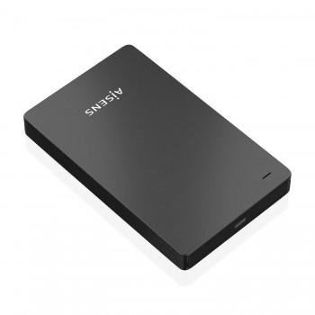 AISENS Caja Externa 2.5″ 9.5mm SATA a USB-C USB3.1 Gen1, Negra ASE-2542B