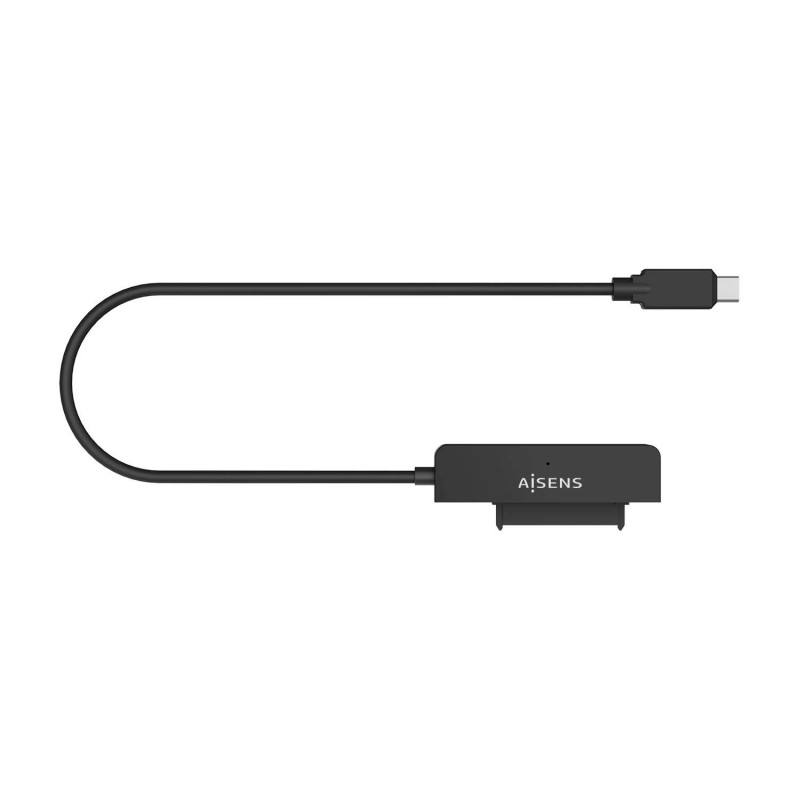 AISENS Adaptador SATA a USB-C USB3.0 USB3.1 Gen1 para Discos Duros 2.5″, Negro ASE-25C04B