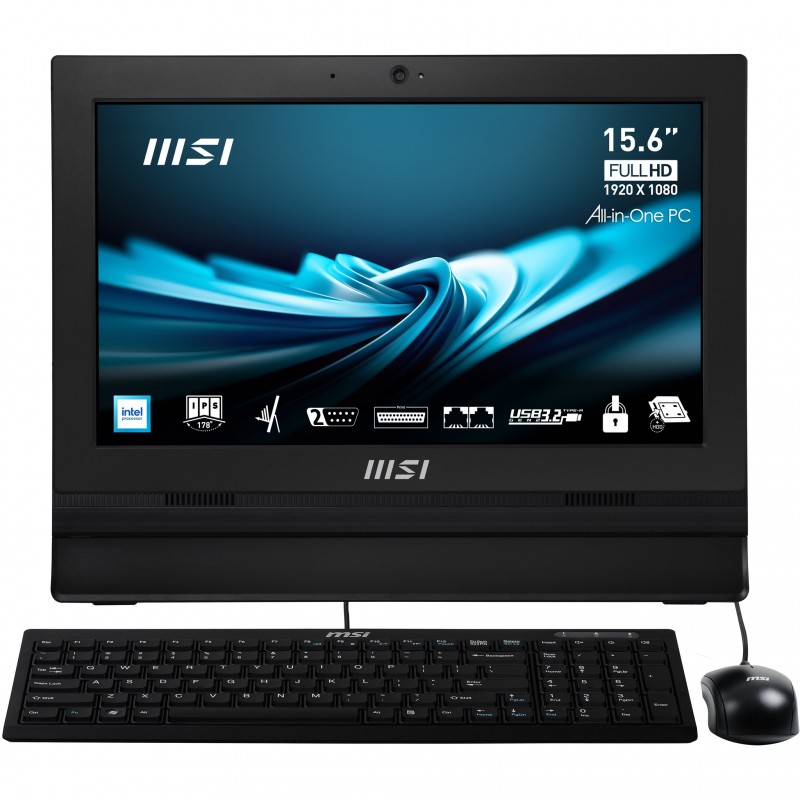 MSI Pro AP162T ADL-007XES Negro - 15.6" - Intel N N100 - 4GB - 256 -No 00-A60211-007
