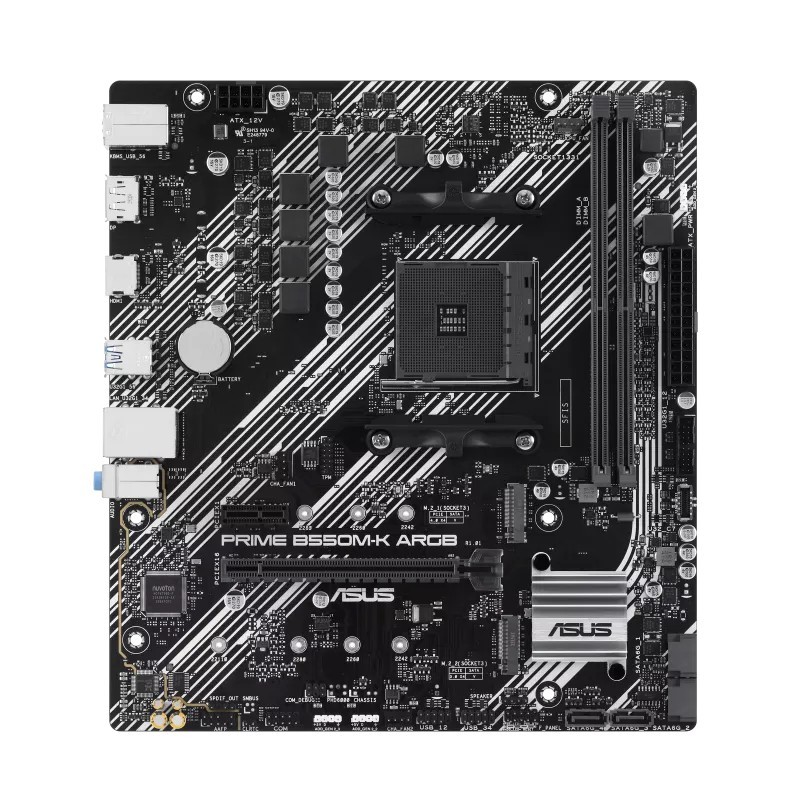 ASUS PRIME B550M-K ARGB - Socket AM4 - micro ATX - AMD B550 90MB1GC0-M0EAY0