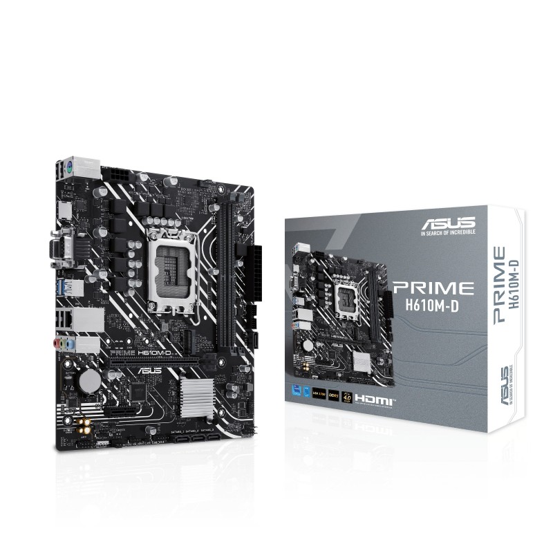 ASUS PRIME H610M-D - LGA 1700 - micro ATX - Intel H610 90MB1G80-M0EAY0