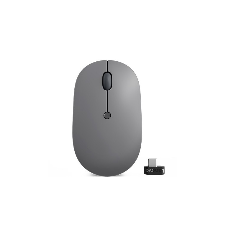 Lenovo Go USB-C Wireless Mouse ratón Oficina Ambidextro RF inalámbrico Óptico 2400 DPI GY51C21210